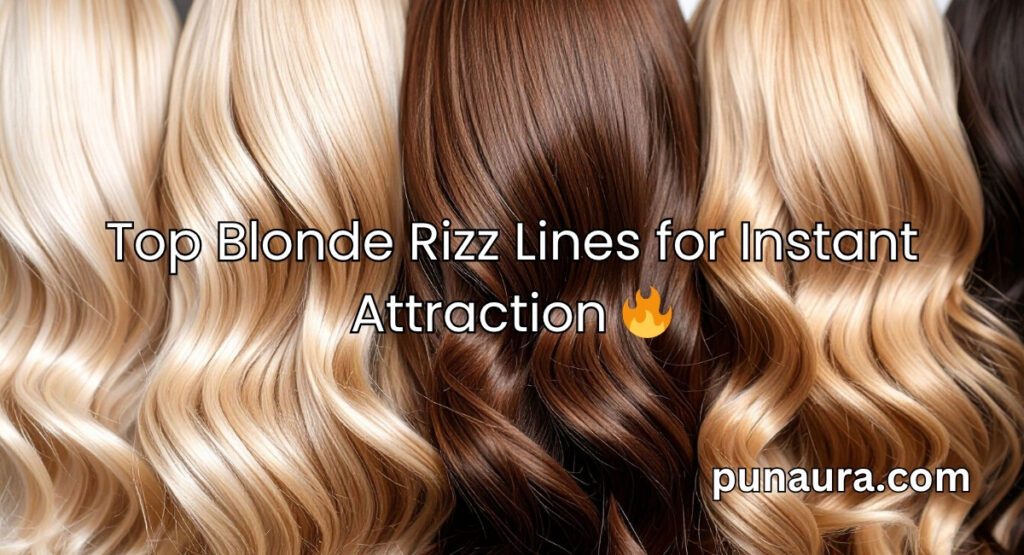 Pick Up Lines for Blondes