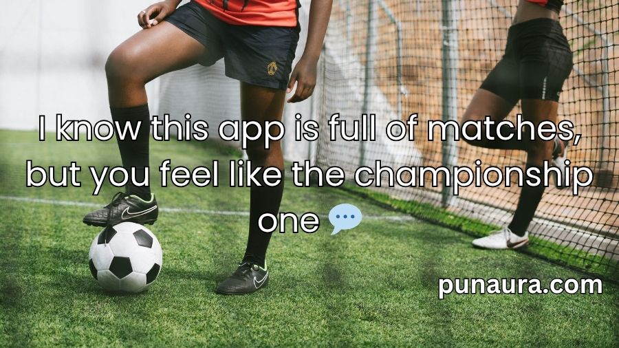 Soccer Pick Up Lines